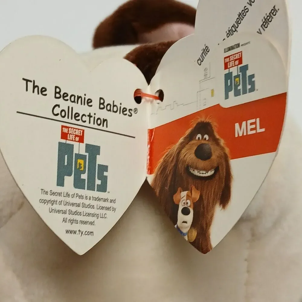 TY BEANIE Baby The Secret Life of Pets Mel Dog 9